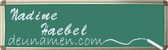 Nadine Haebel Visitenkarte